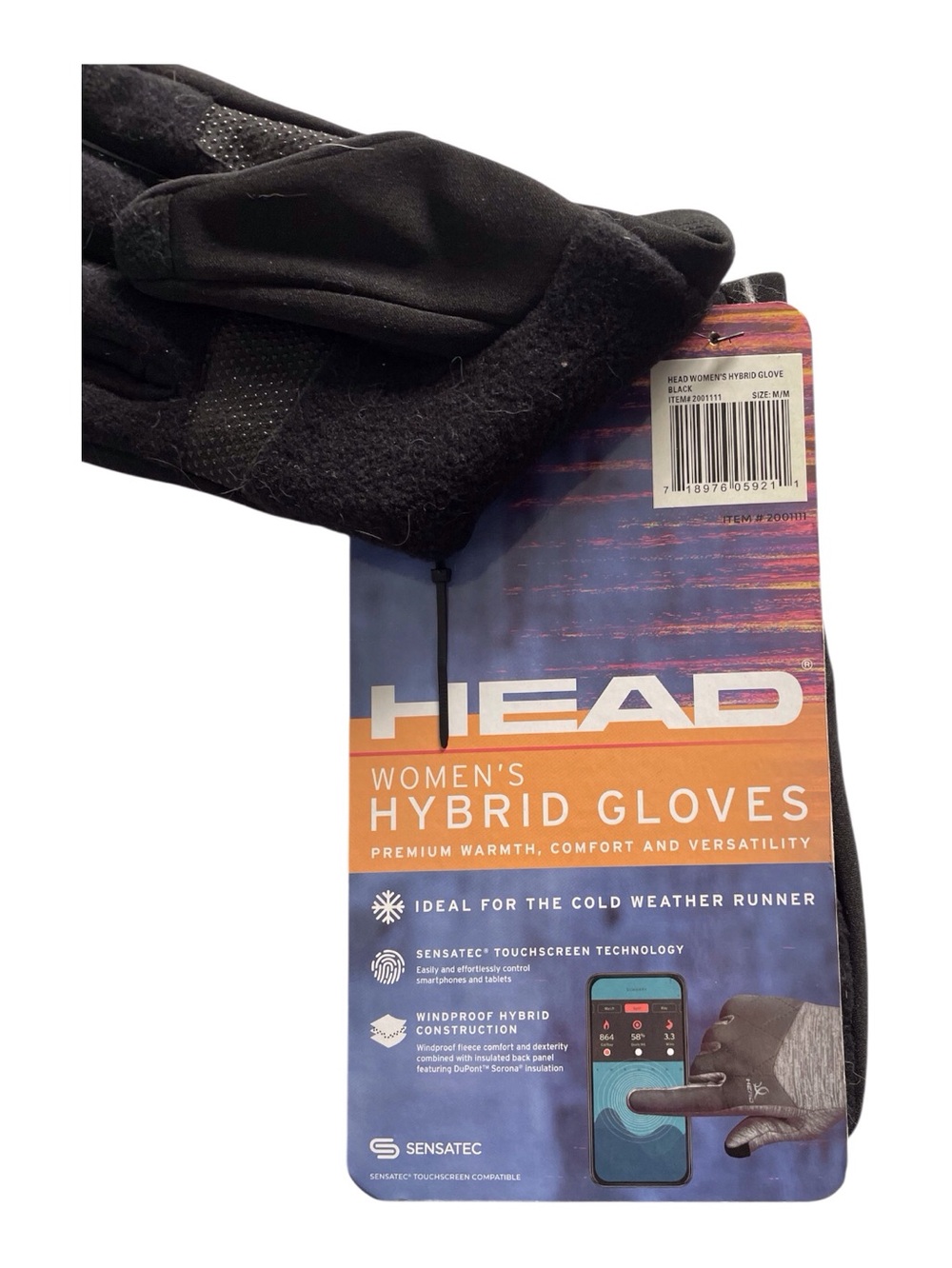 Brand new Head Women's Black Hybrid Gloves,M - Picture 4 of 6